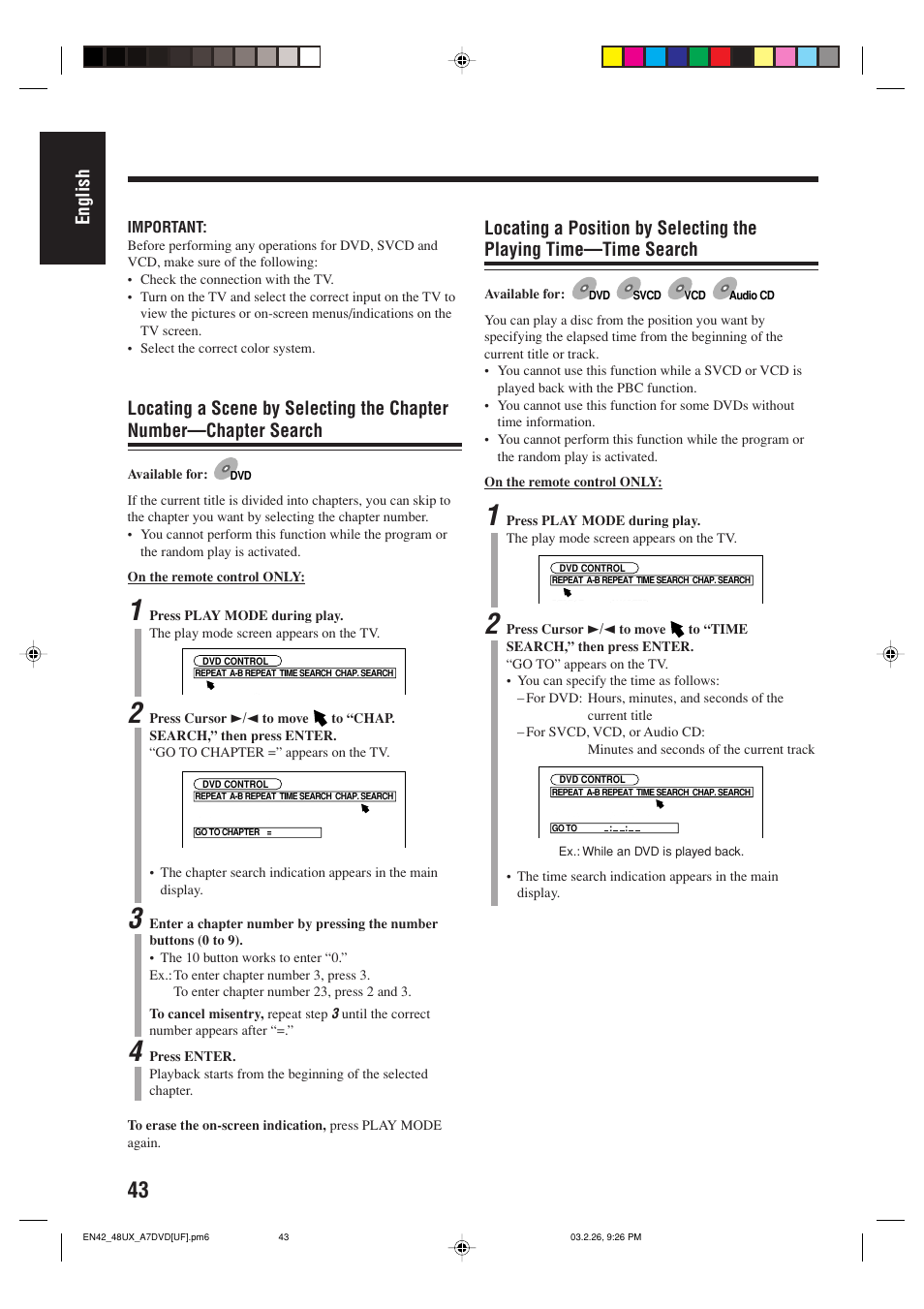 English | JVC 0303MWMMDWJEM User Manual | Page 46 / 76