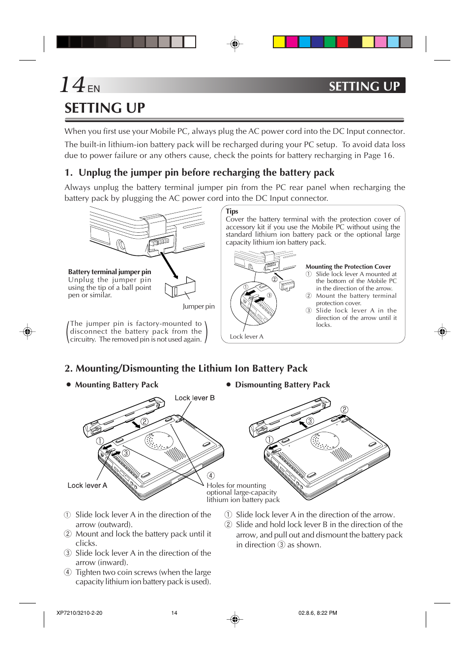 Setting up | JVC MP-XP7210GB User Manual | Page 14 / 90