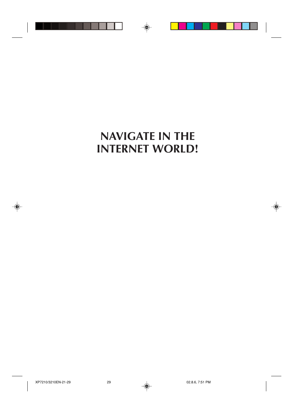 Navigate in the internet world | JVC MP-XP7210GB User Manual | Page 29 / 90