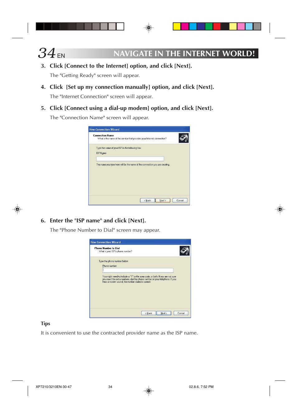 Navigate in the internet world | JVC MP-XP7210GB User Manual | Page 34 / 90