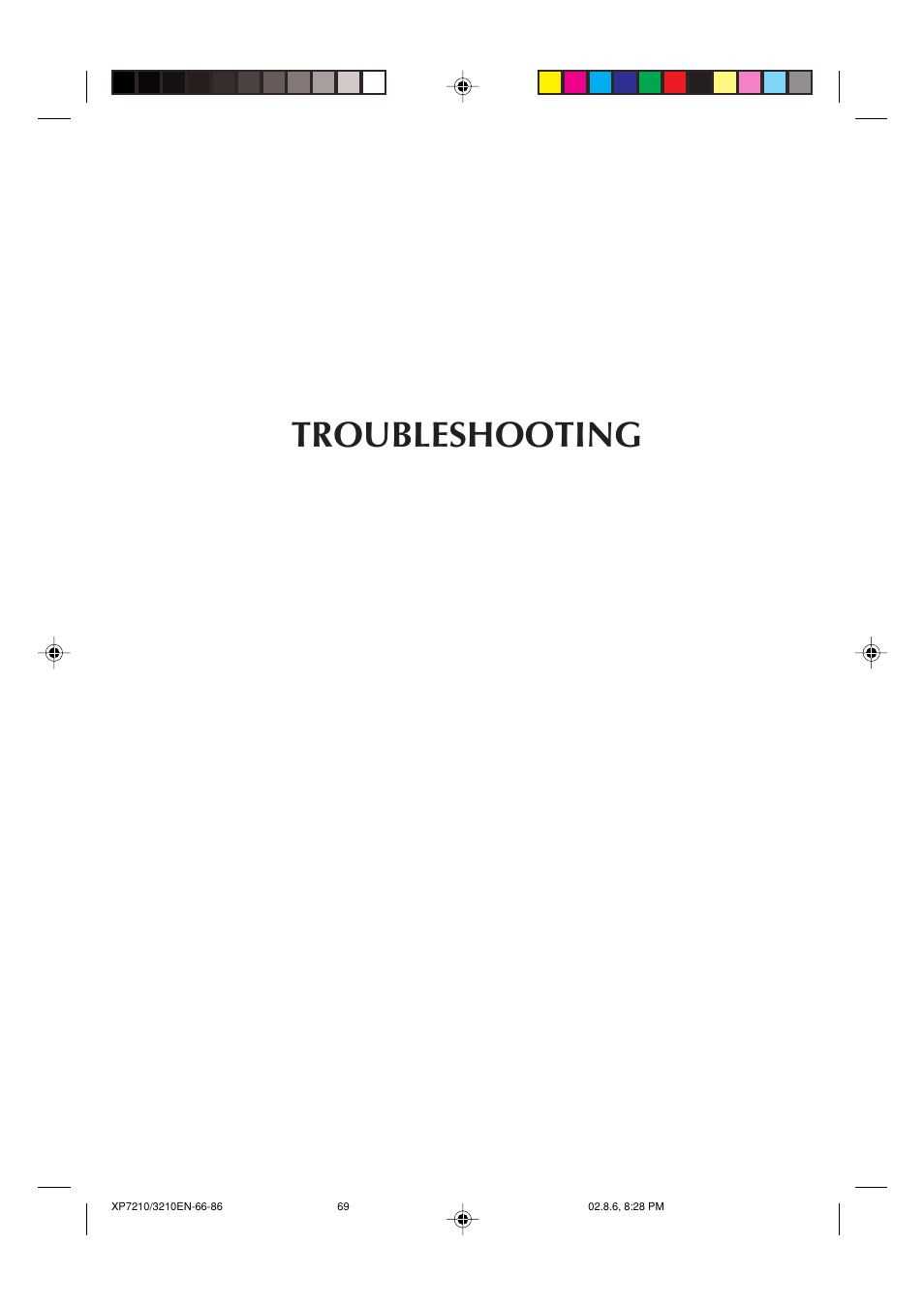 Troubleshooting | JVC MP-XP7210GB User Manual | Page 69 / 90