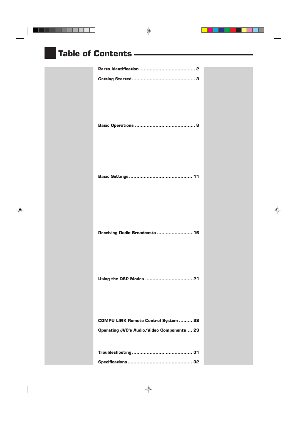 JVC RX-6010RBK  EN User Manual | Page 4 / 36