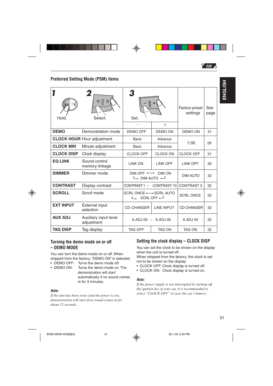 JVC KW-XC828 User Manual | Page 31 / 44