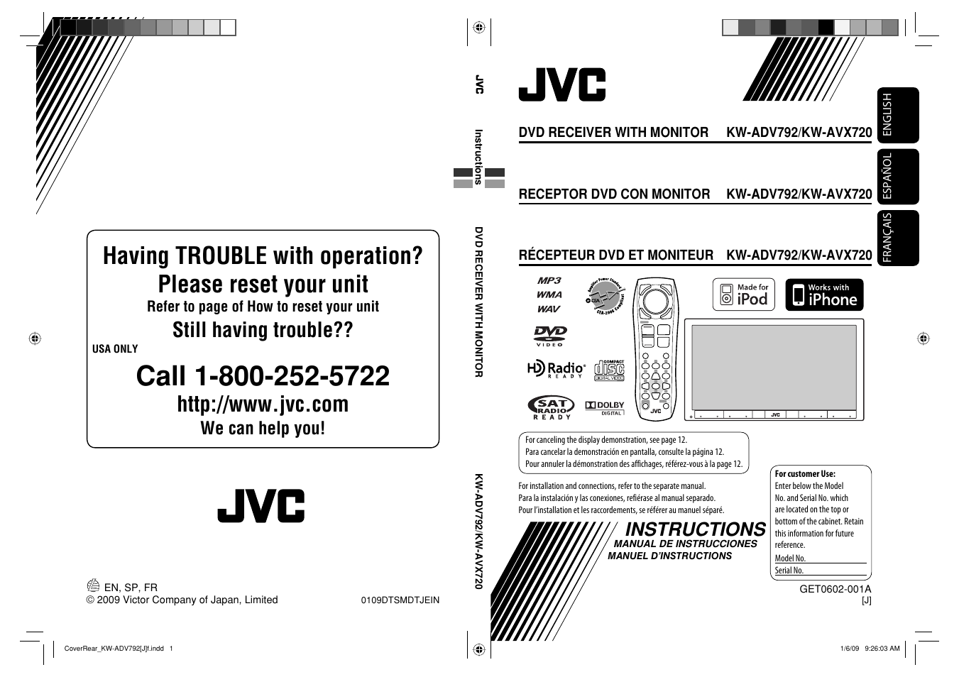 JVC GET0602-001A User Manual | 362 pages