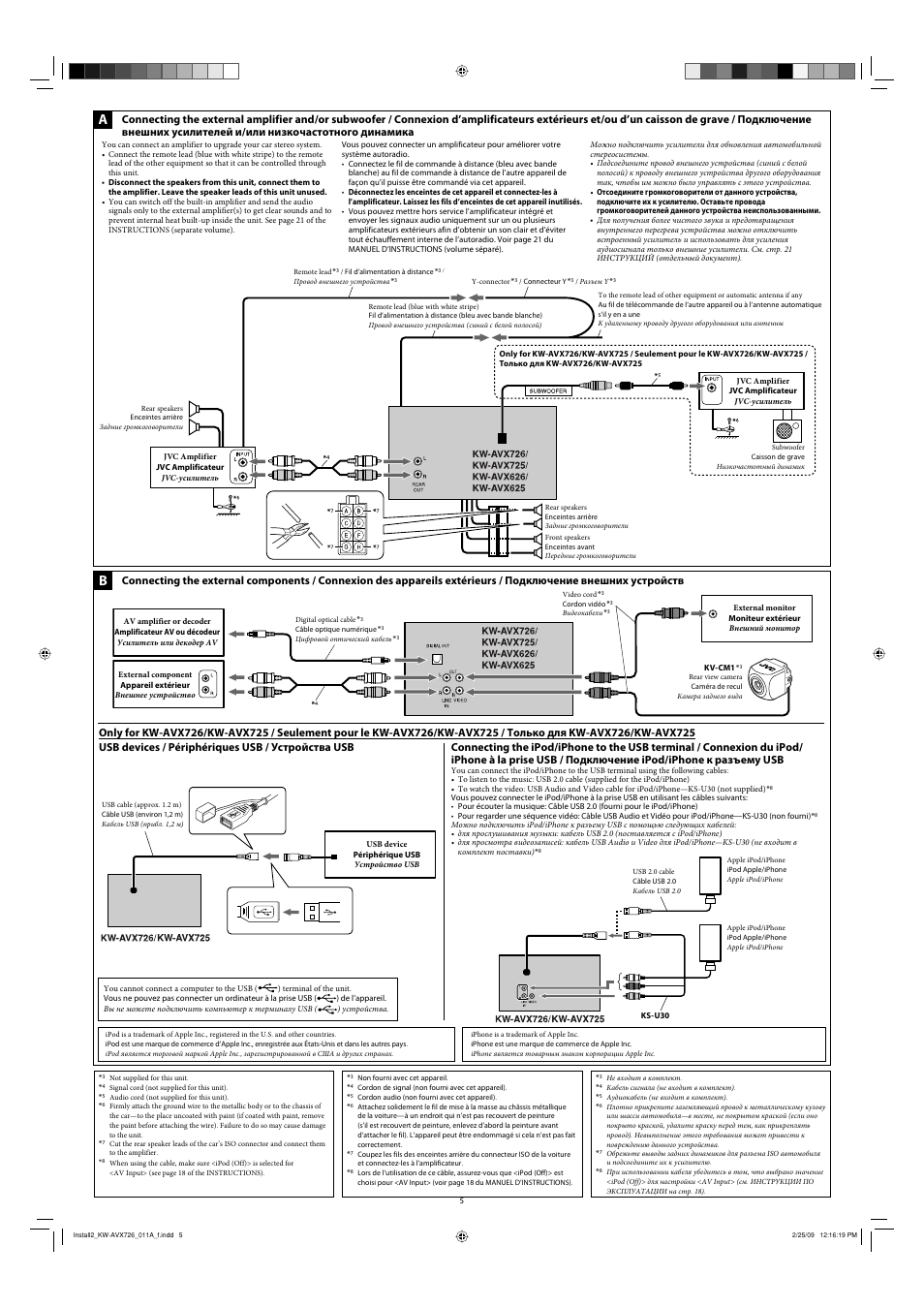 Usb devices / périphériques usb / устройства usb | JVC GET0602-001A User Manual | Page 217 / 362