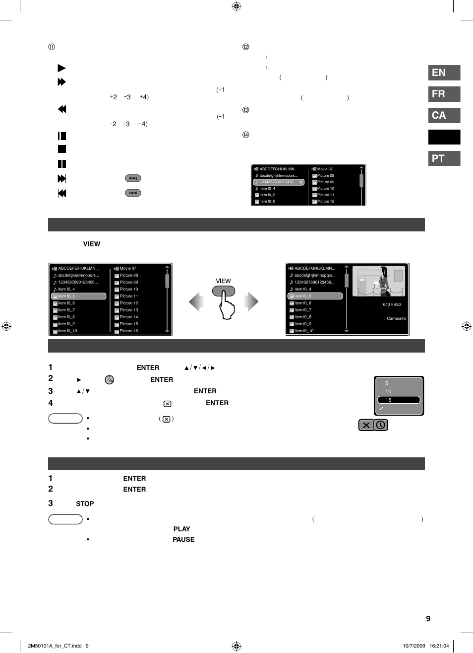 En fr ca pt | JVC CU-VS100U User Manual | Page 69 / 100