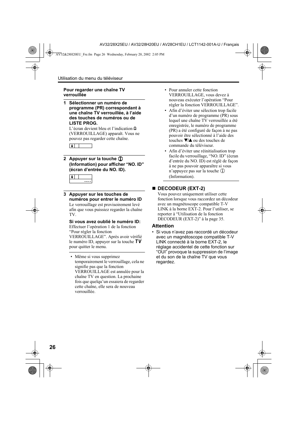 JVC AV28CH1EU User Manual | Page 120 / 327