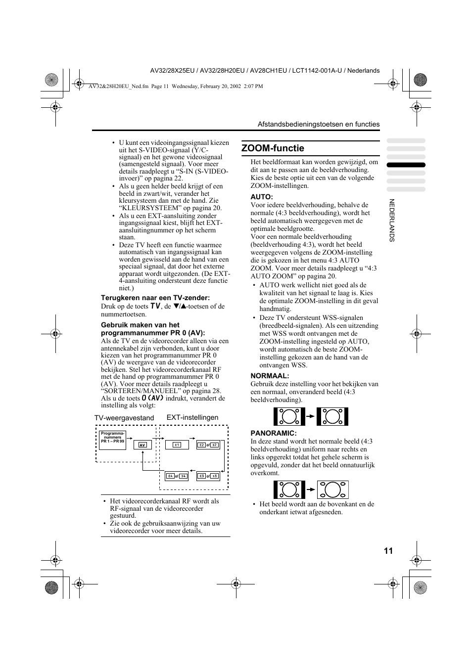 Zoom-functie | JVC AV28CH1EU User Manual | Page 151 / 327