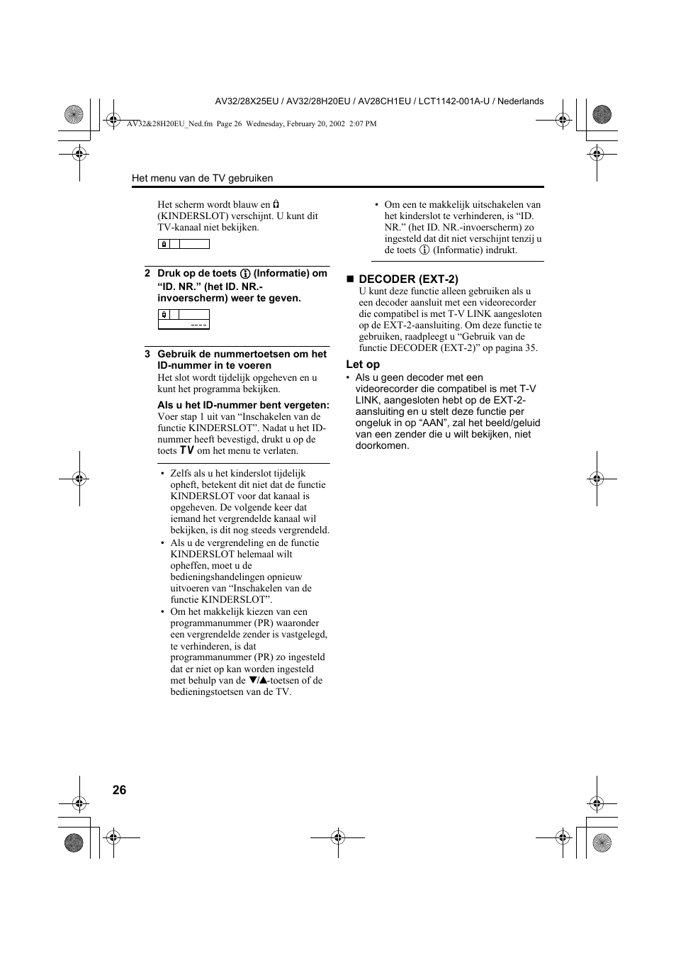 JVC AV28CH1EU User Manual | Page 166 / 327