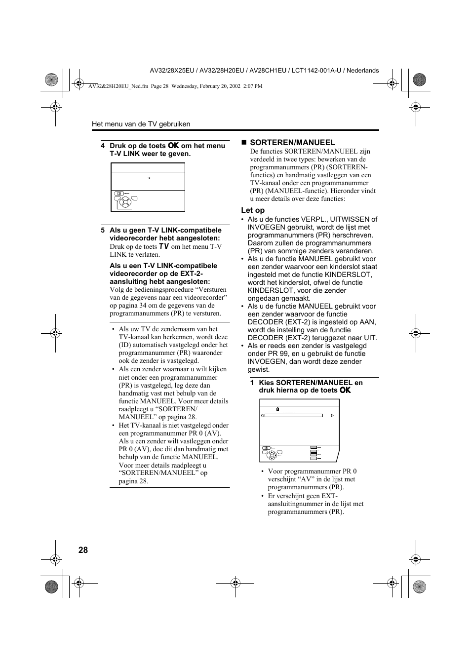 JVC AV28CH1EU User Manual | Page 168 / 327