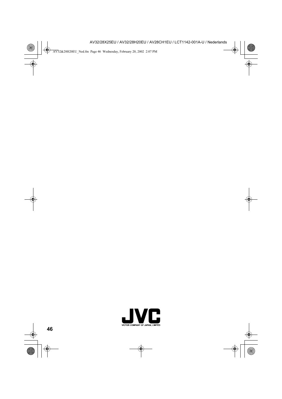 JVC AV28CH1EU User Manual | Page 186 / 327