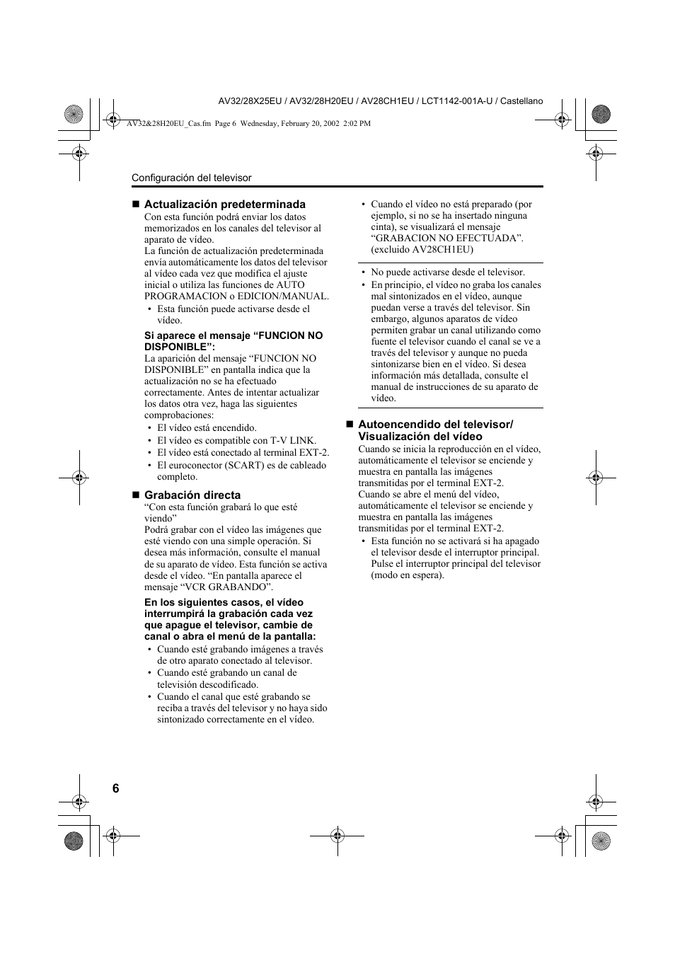 JVC AV28CH1EU User Manual | Page 192 / 327