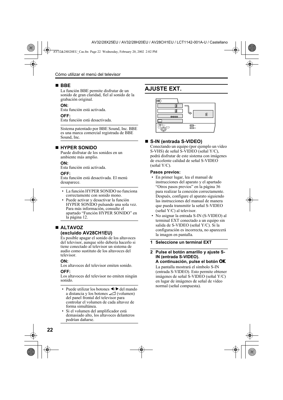 Ajuste ext | JVC AV28CH1EU User Manual | Page 208 / 327