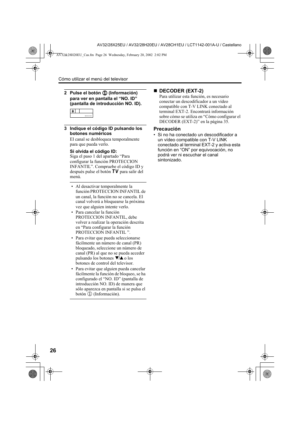 JVC AV28CH1EU User Manual | Page 212 / 327