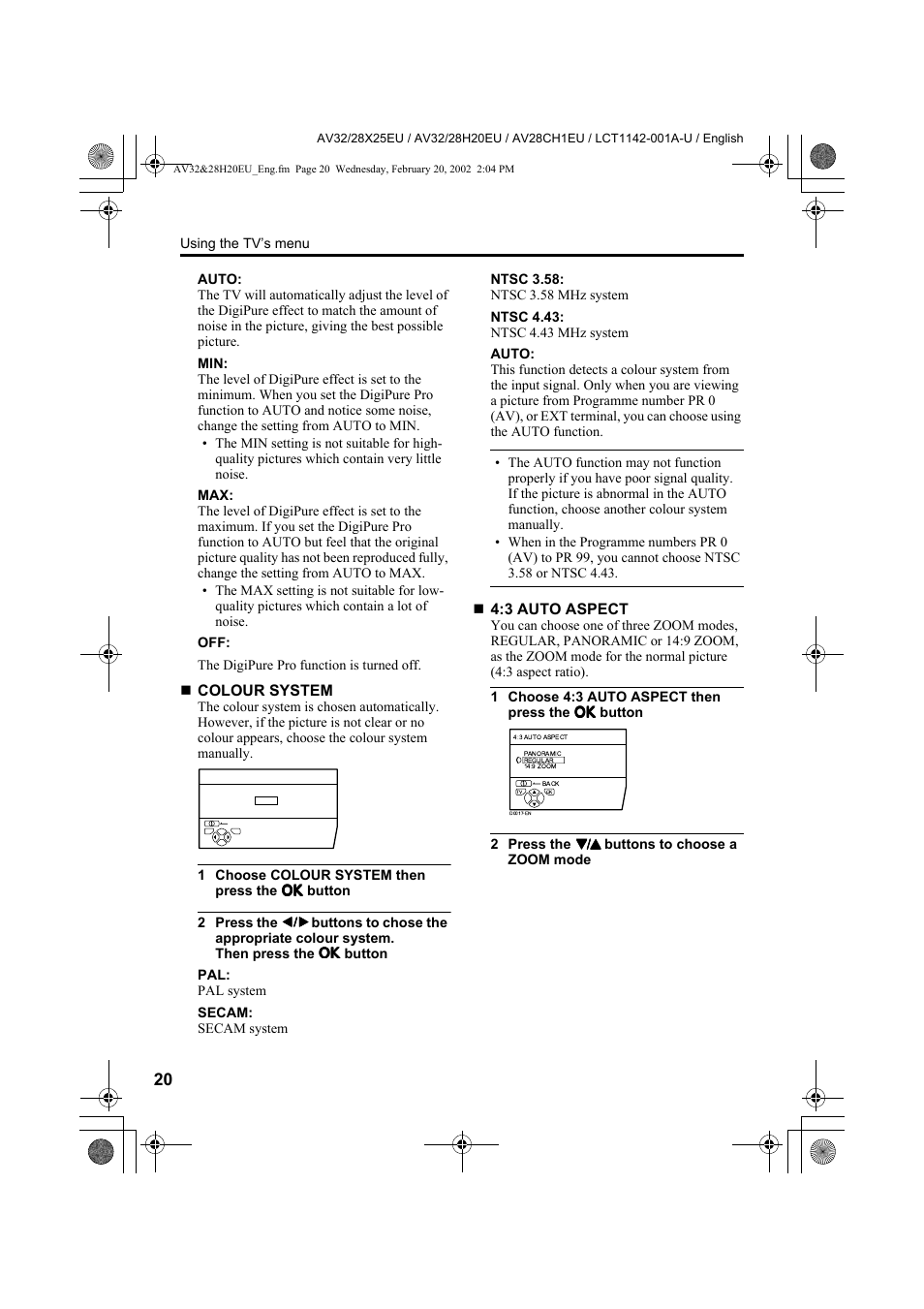 JVC AV28CH1EU User Manual | Page 22 / 327