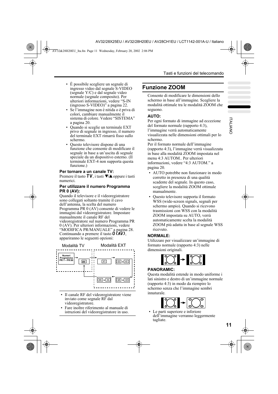 Funzione zoom | JVC AV28CH1EU User Manual | Page 243 / 327