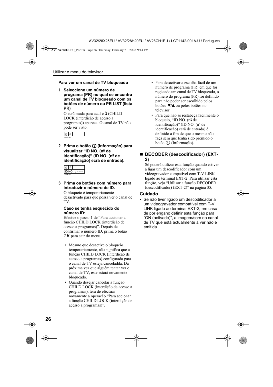 JVC AV28CH1EU User Manual | Page 304 / 327