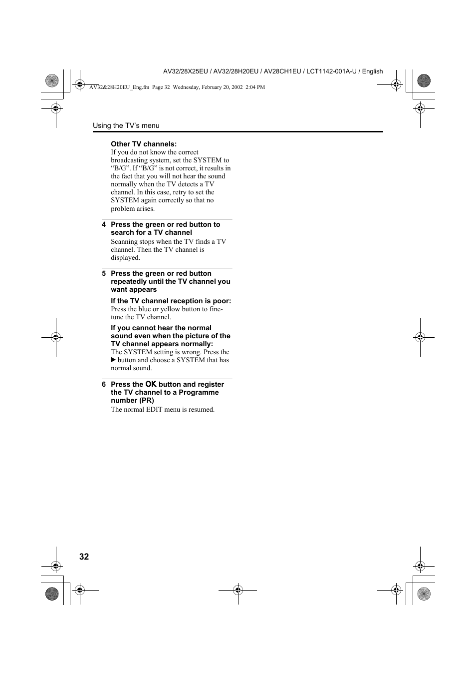 JVC AV28CH1EU User Manual | Page 34 / 327