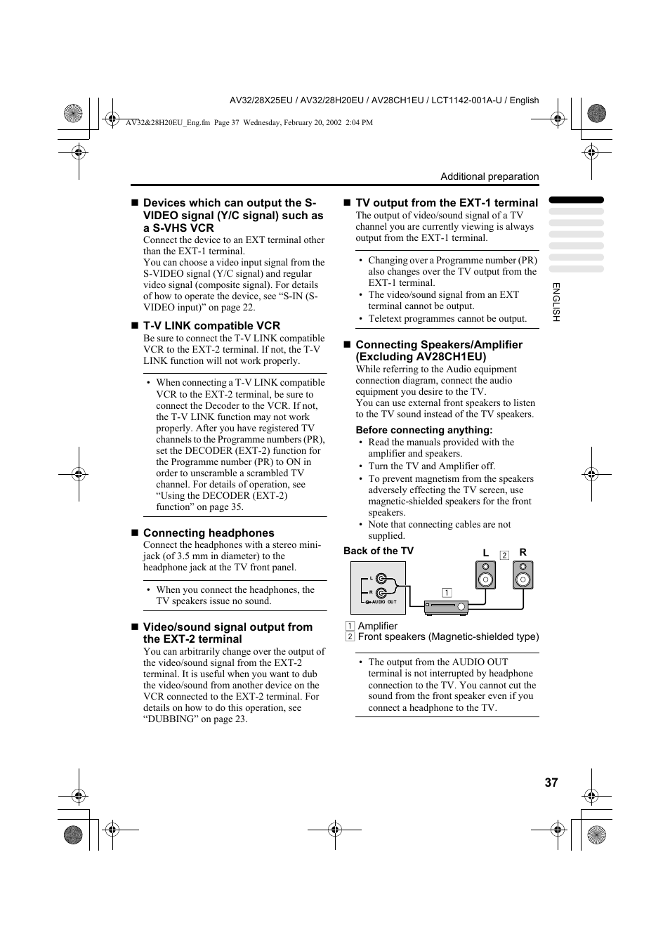 JVC AV28CH1EU User Manual | Page 39 / 327