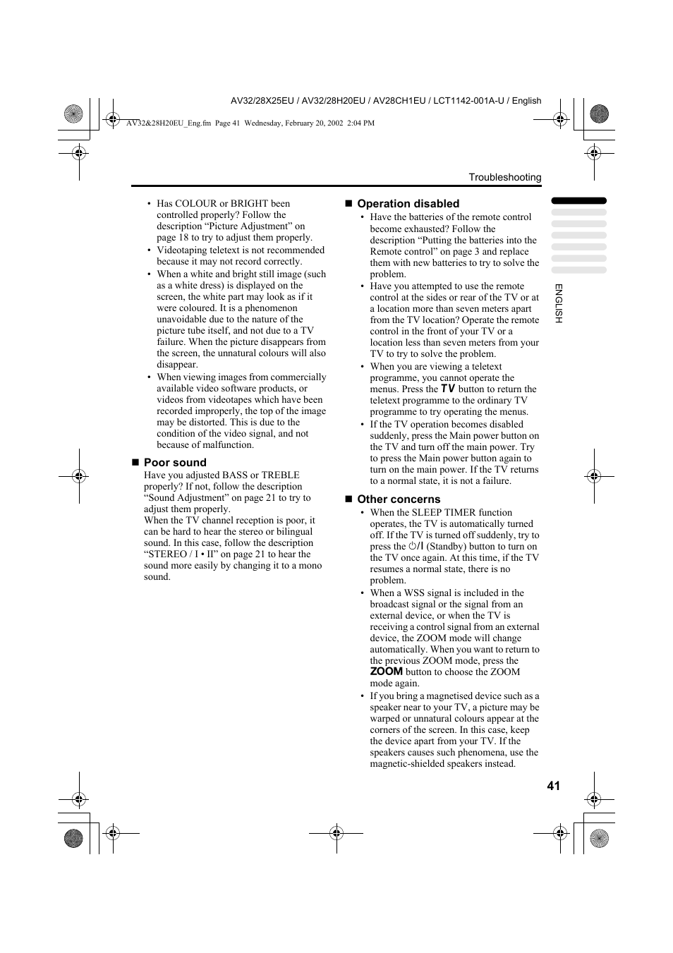 JVC AV28CH1EU User Manual | Page 43 / 327