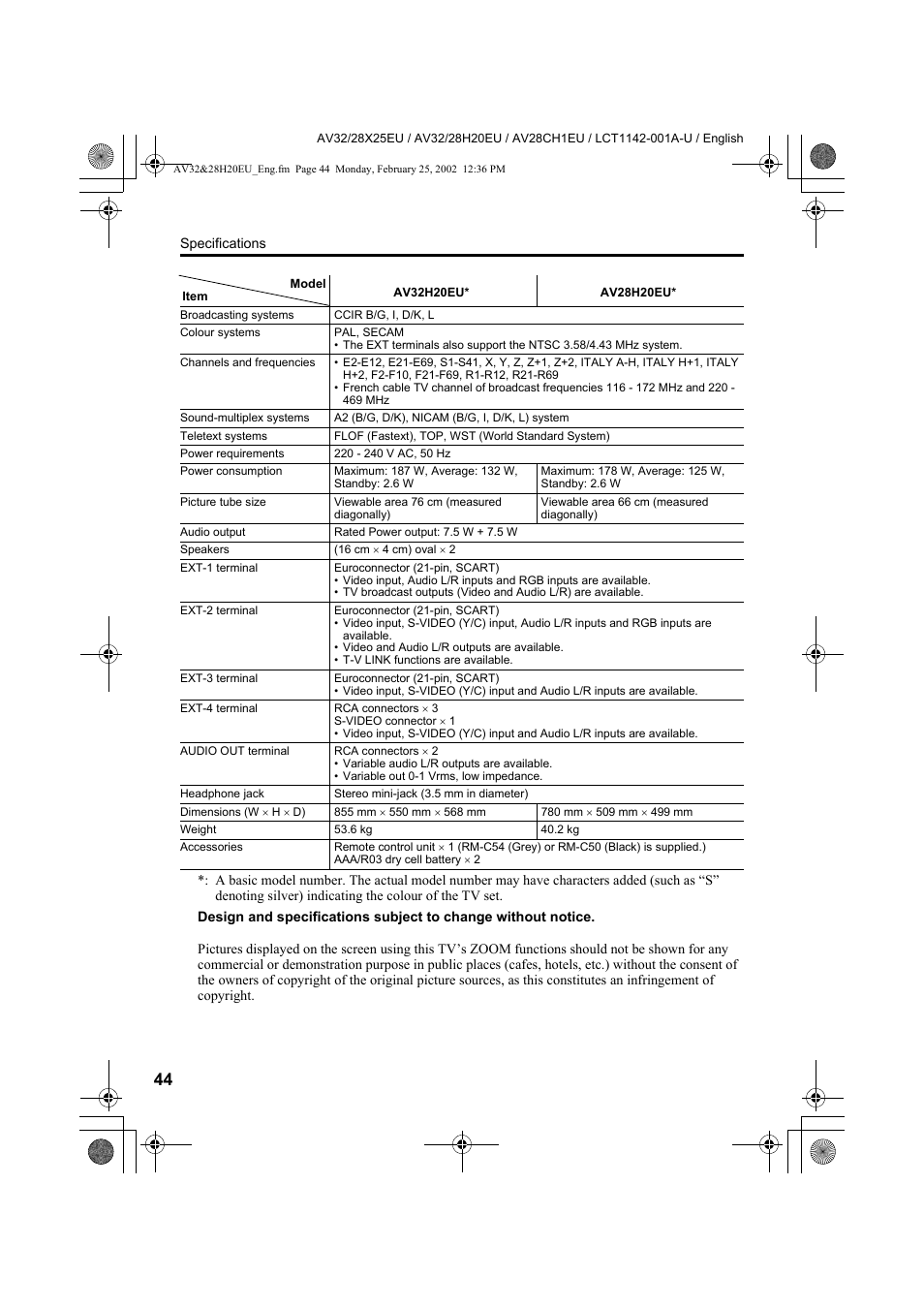 JVC AV28CH1EU User Manual | Page 46 / 327