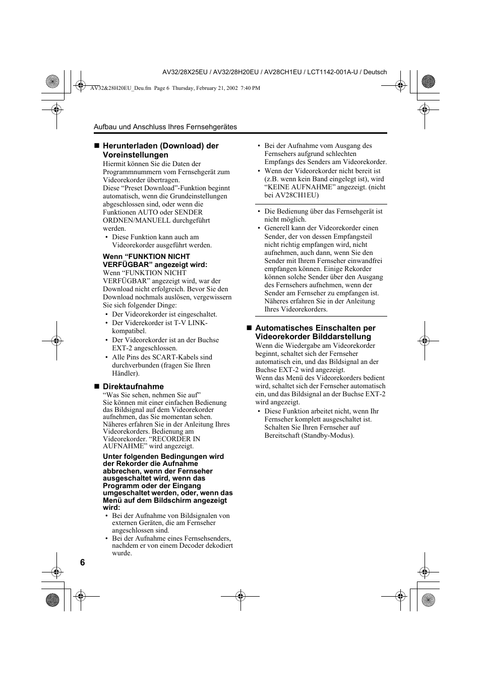 JVC AV28CH1EU User Manual | Page 54 / 327