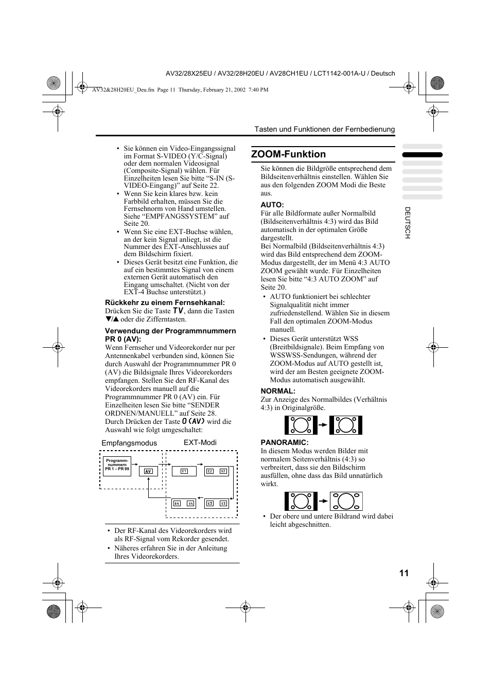 Zoom-funktion | JVC AV28CH1EU User Manual | Page 59 / 327