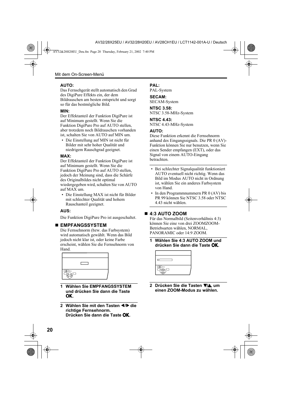 JVC AV28CH1EU User Manual | Page 68 / 327