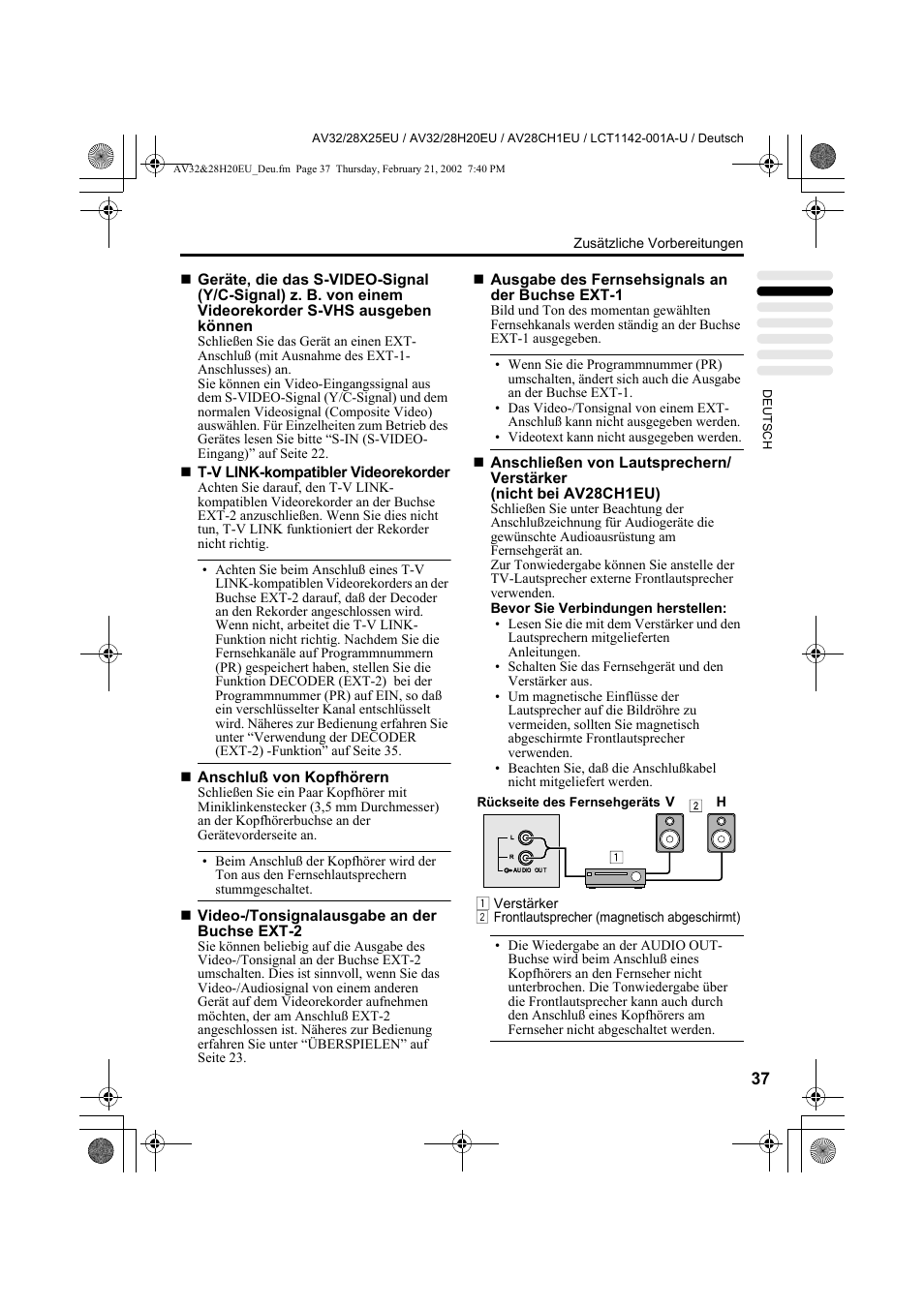 JVC AV28CH1EU User Manual | Page 85 / 327