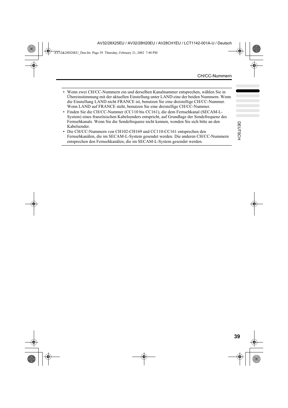 JVC AV28CH1EU User Manual | Page 87 / 327