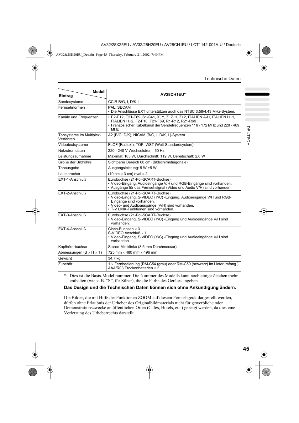 JVC AV28CH1EU User Manual | Page 93 / 327