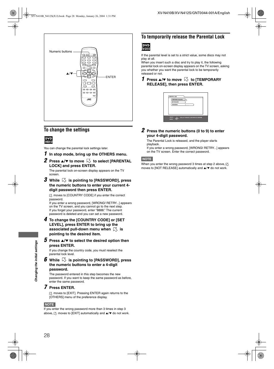 JVC XV-N410B User Manual | Page 30 / 39