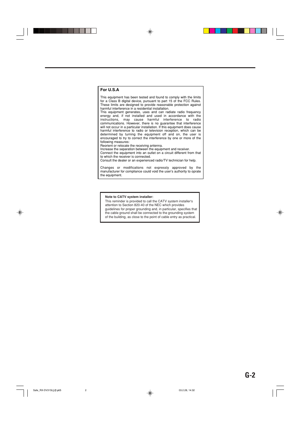 JVC RX-DV31SL User Manual | Page 3 / 78
