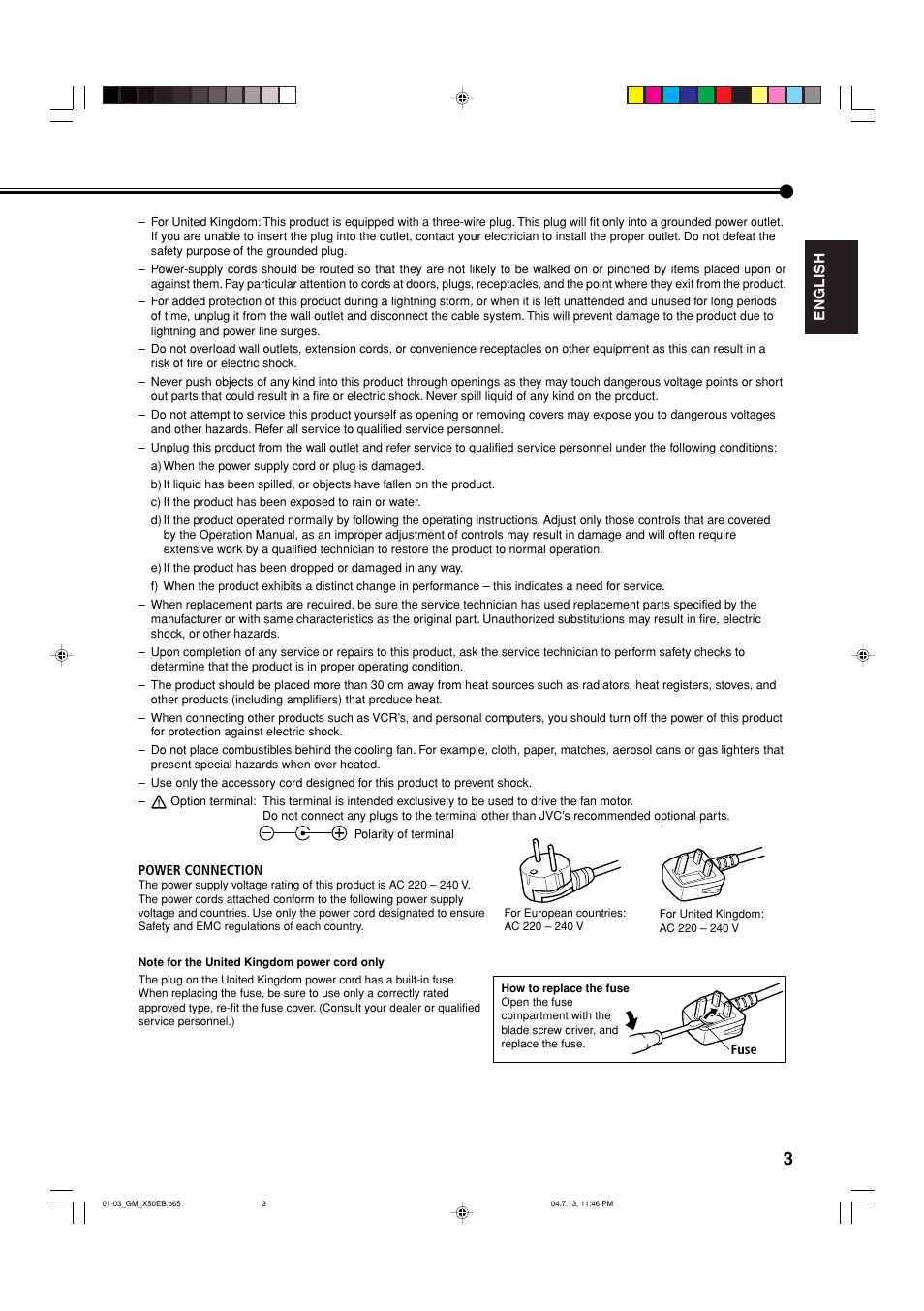 JVC GM-X50E User Manual | Page 4 / 42