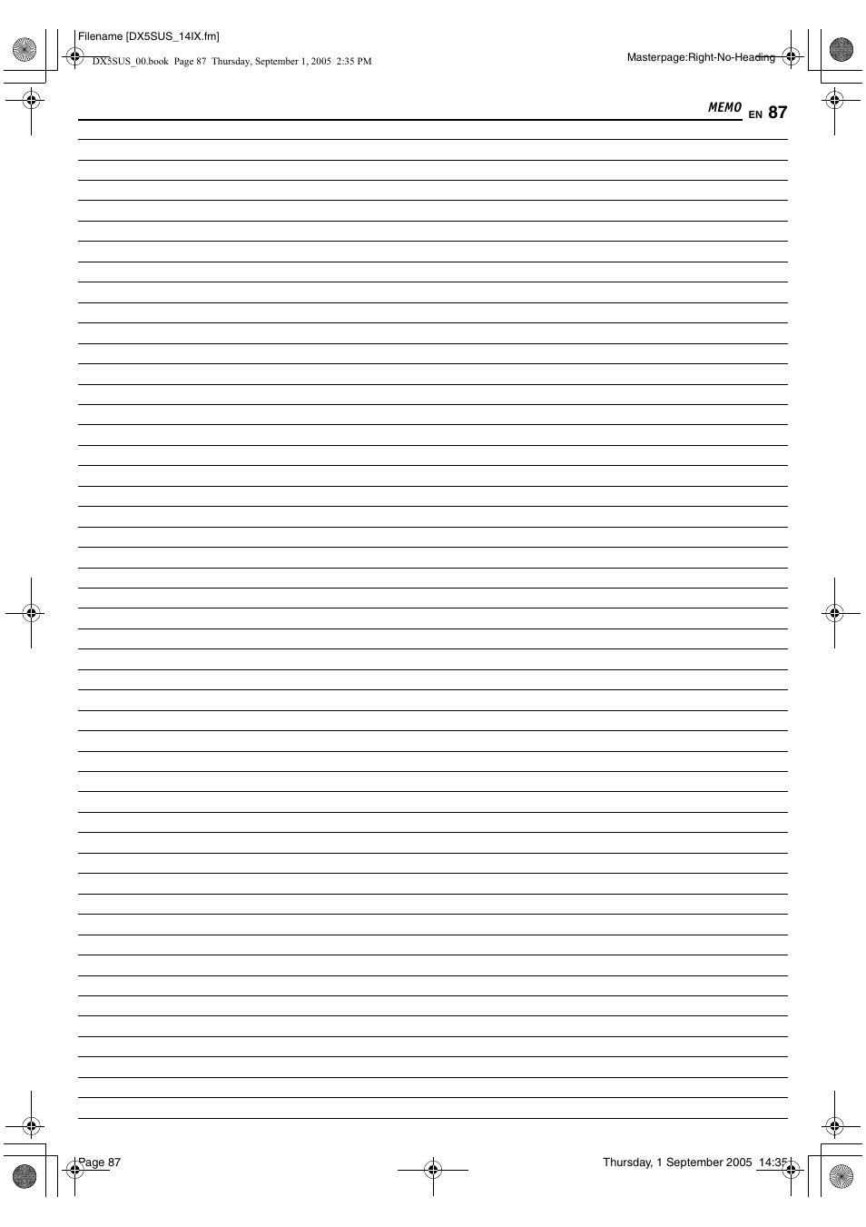 JVC DR-DX5SU User Manual | Page 87 / 88