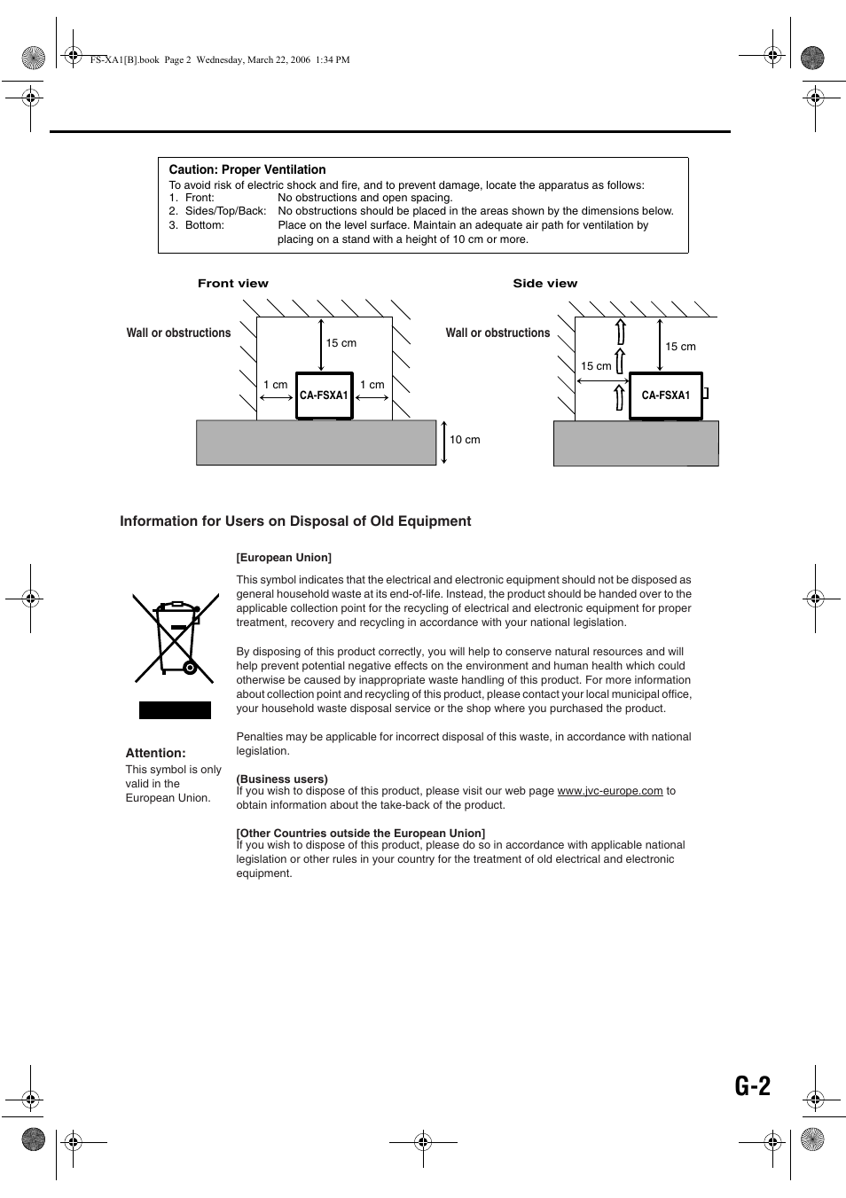 JVC CA-FSXA1 User Manual | Page 3 / 48