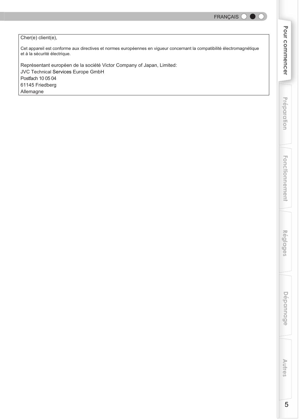 JVC DLA-HD550 User Manual | Page 63 / 174