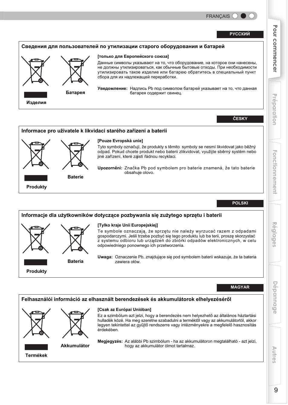 JVC DLA-HD550 User Manual | Page 67 / 174