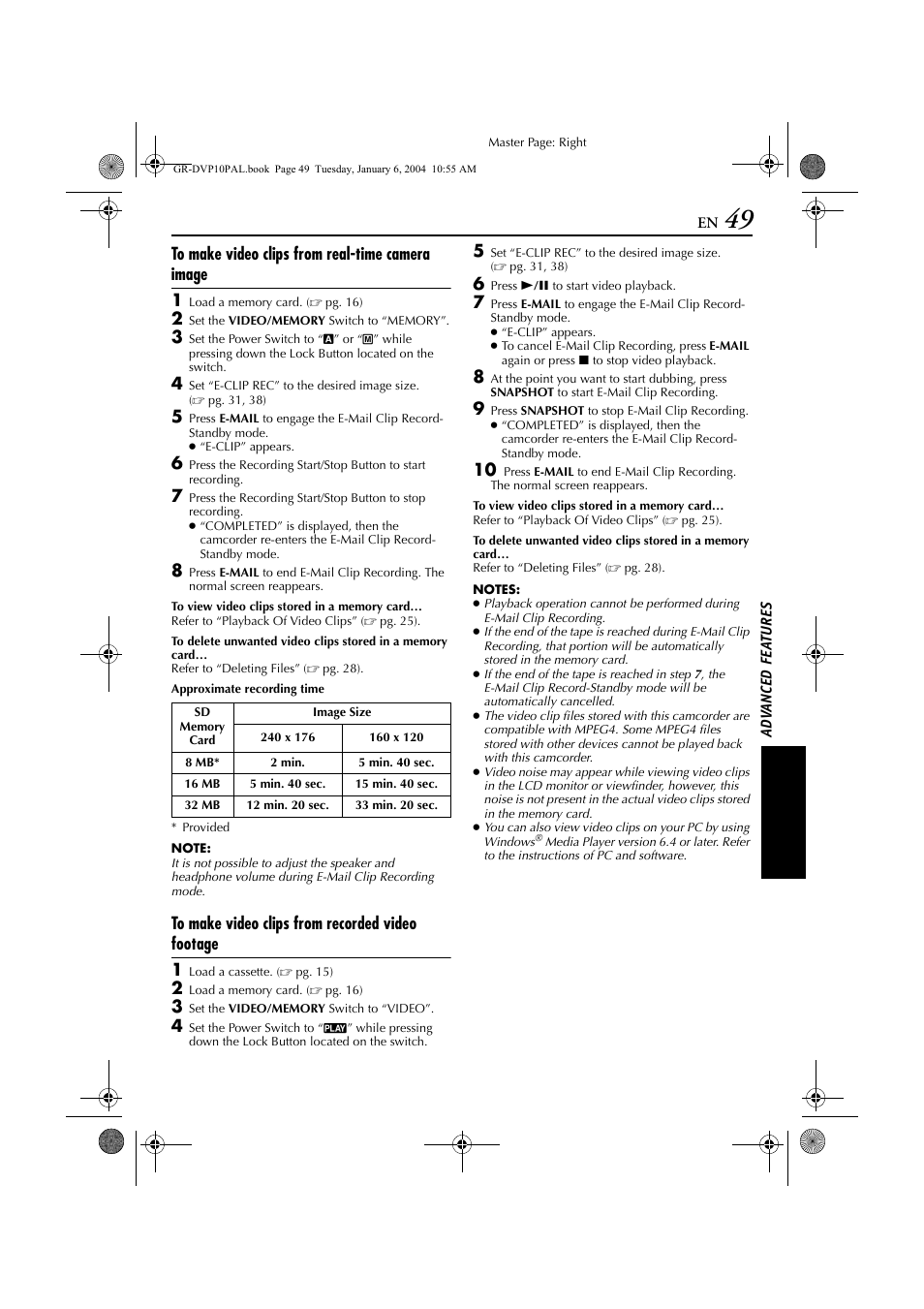 JVC GR-DVP10 User Manual | Page 49 / 84