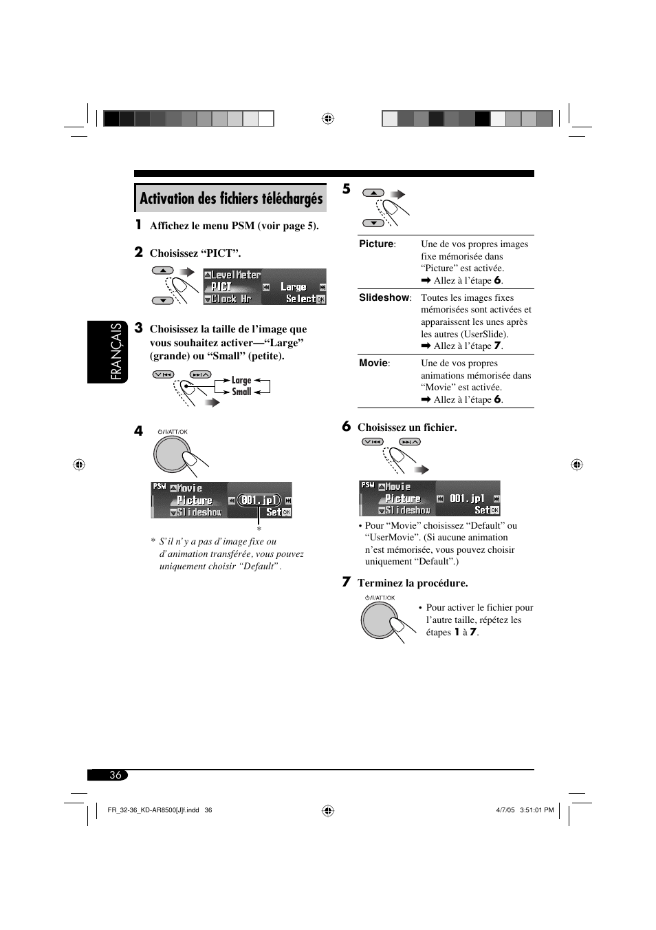 Activation des fichiers téléchargés, Français | JVC KD-AR8500 User Manual | Page 152 / 177