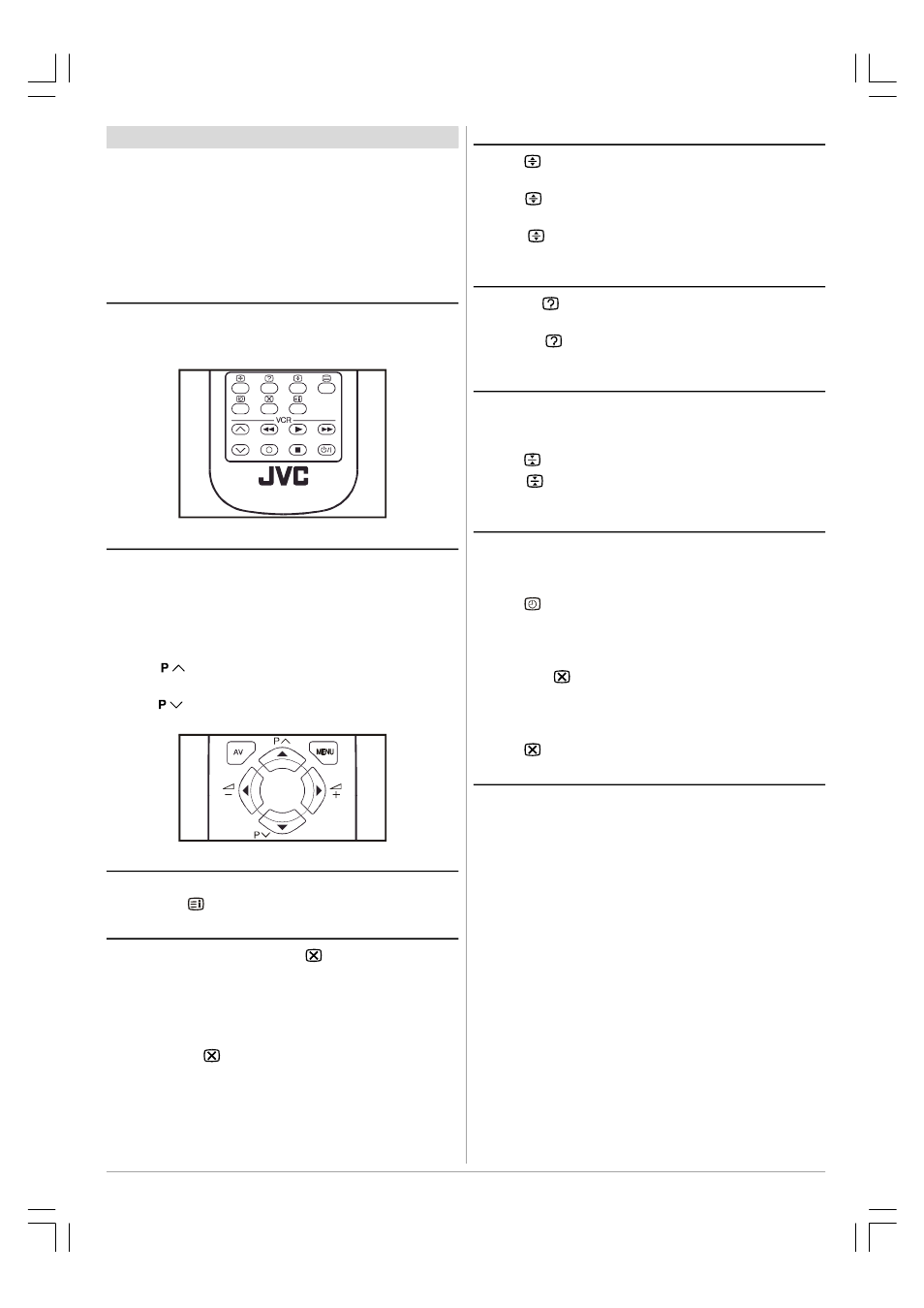 Teletext | JVC AV-20RM4SE User Manual | Page 10 / 13