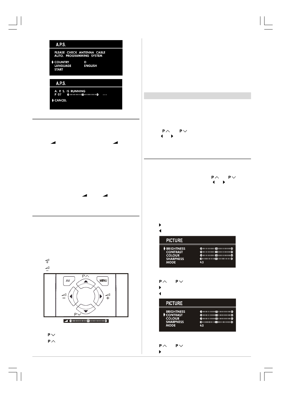 Menu system | JVC AV-20RM4SE User Manual | Page 6 / 13