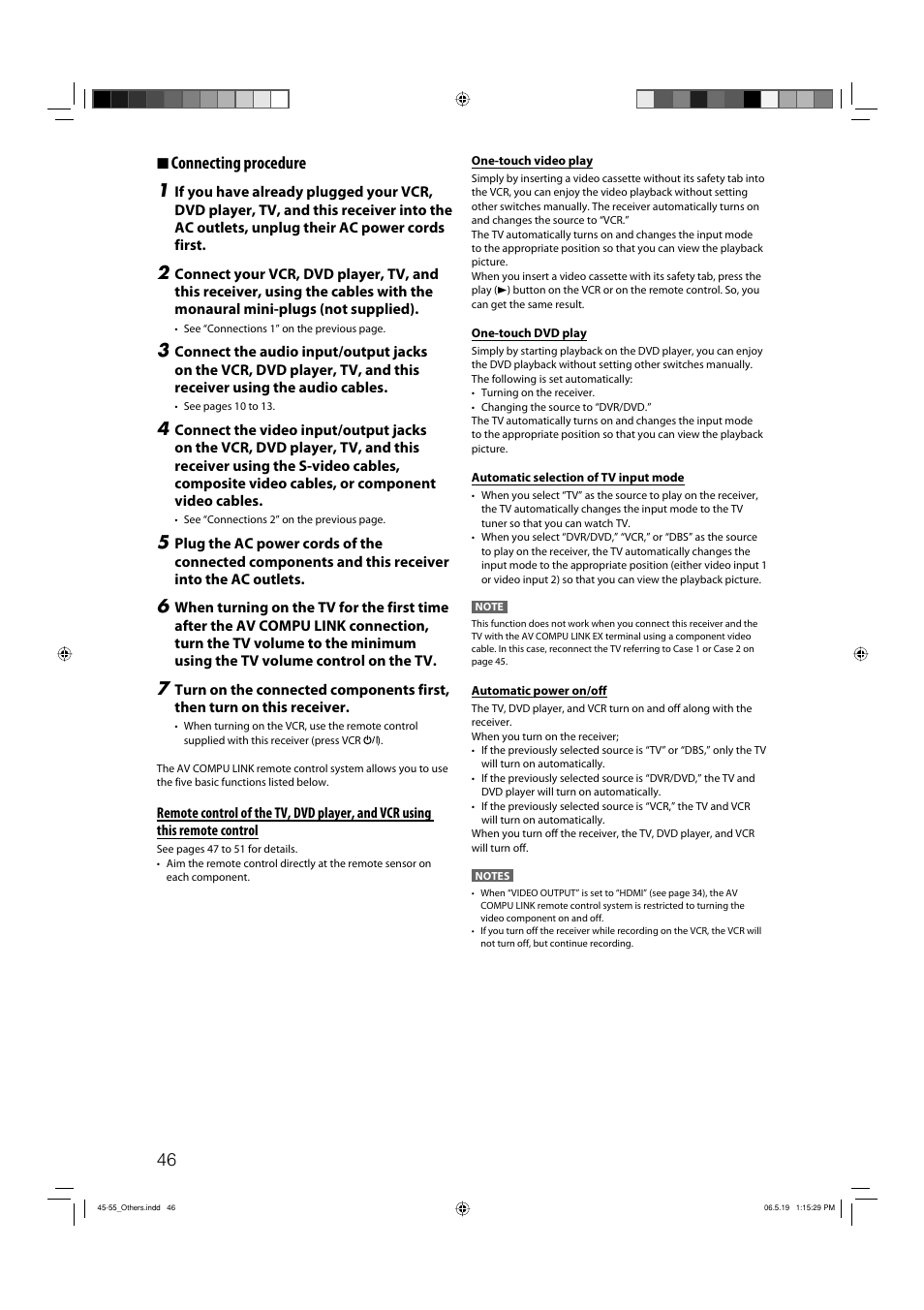 7 connecting procedure 1 | JVC RX-D411S User Manual | Page 48 / 60