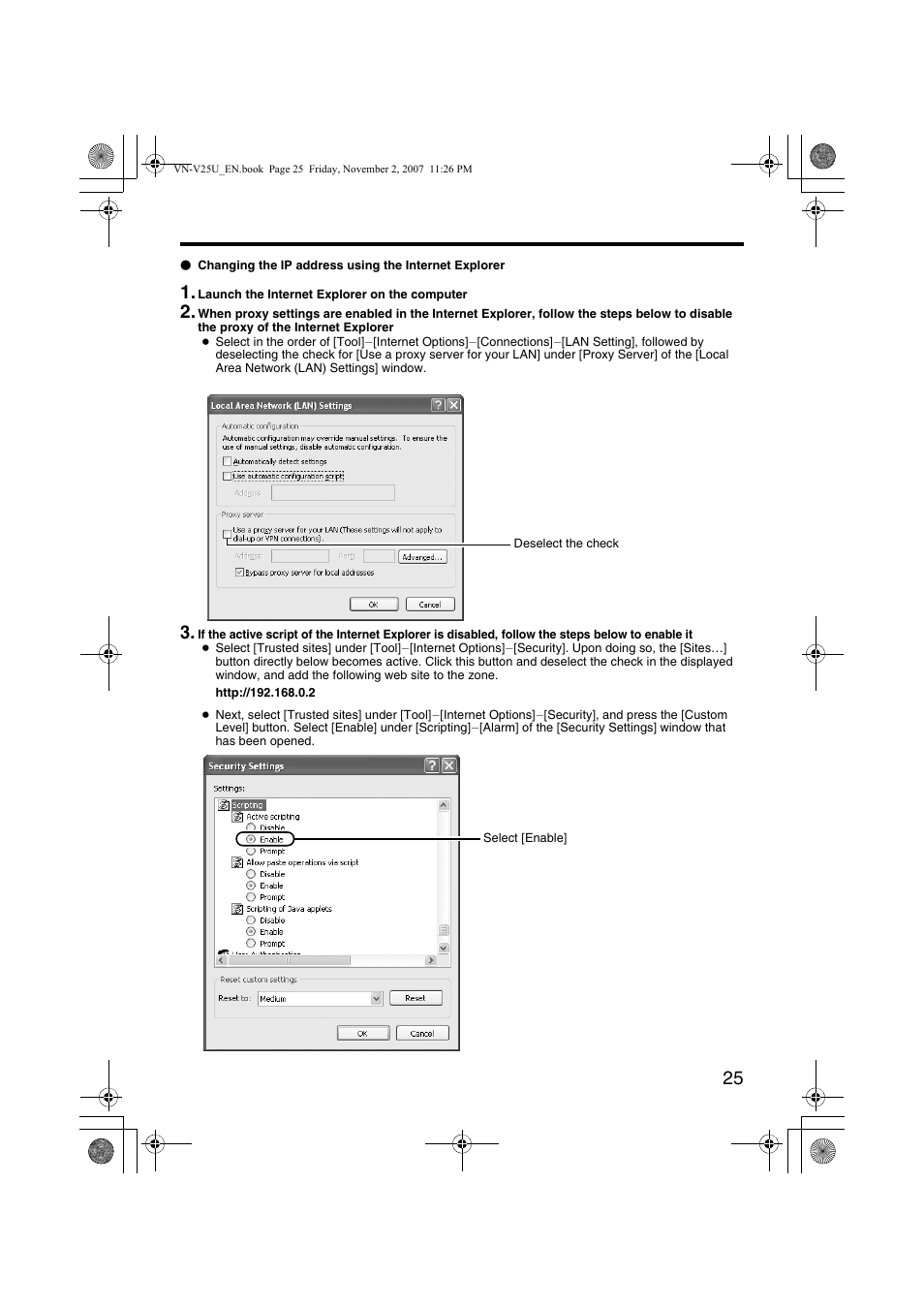 JVC VN-V25U User Manual | Page 25 / 92