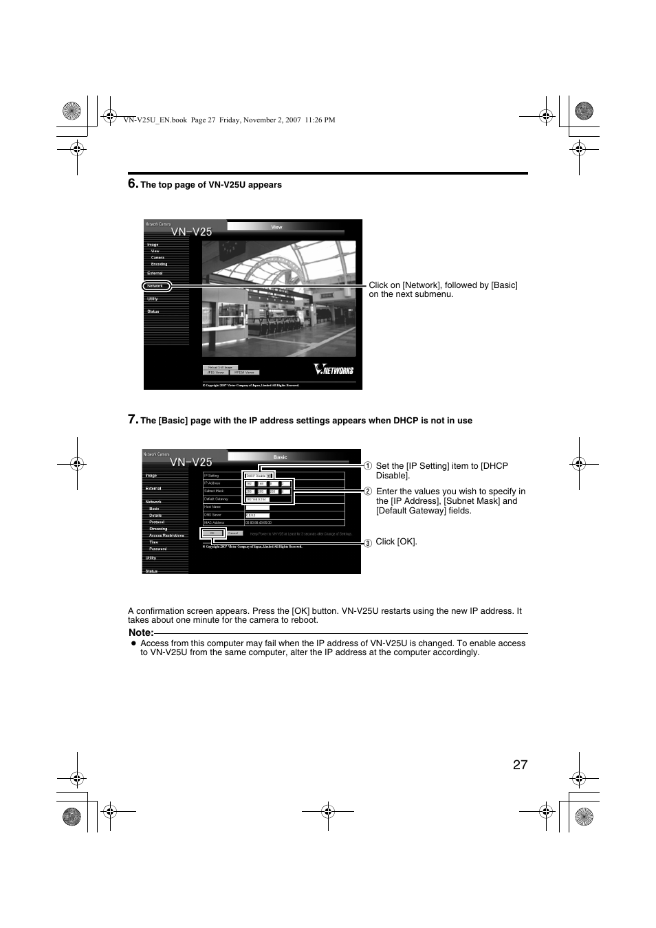 JVC VN-V25U User Manual | Page 27 / 92
