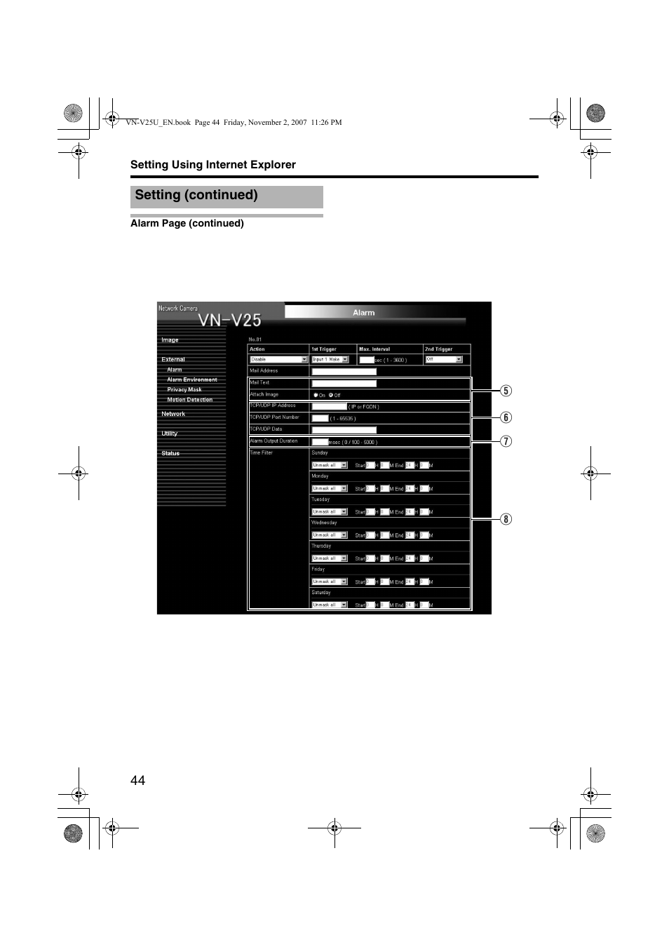 JVC VN-V25U User Manual | Page 44 / 92