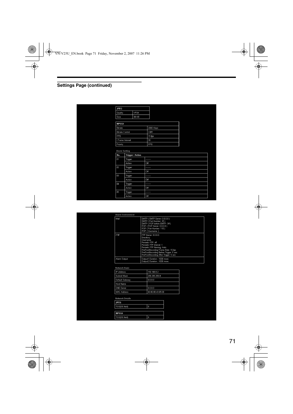 JVC VN-V25U User Manual | Page 71 / 92