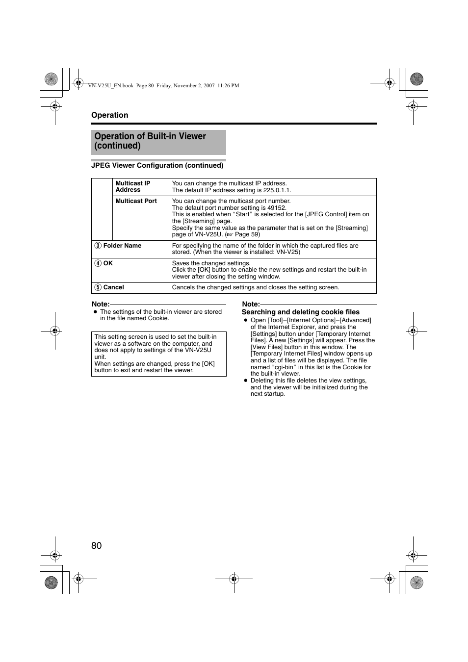 Operation of built-in viewer (continued) | JVC VN-V25U User Manual | Page 80 / 92