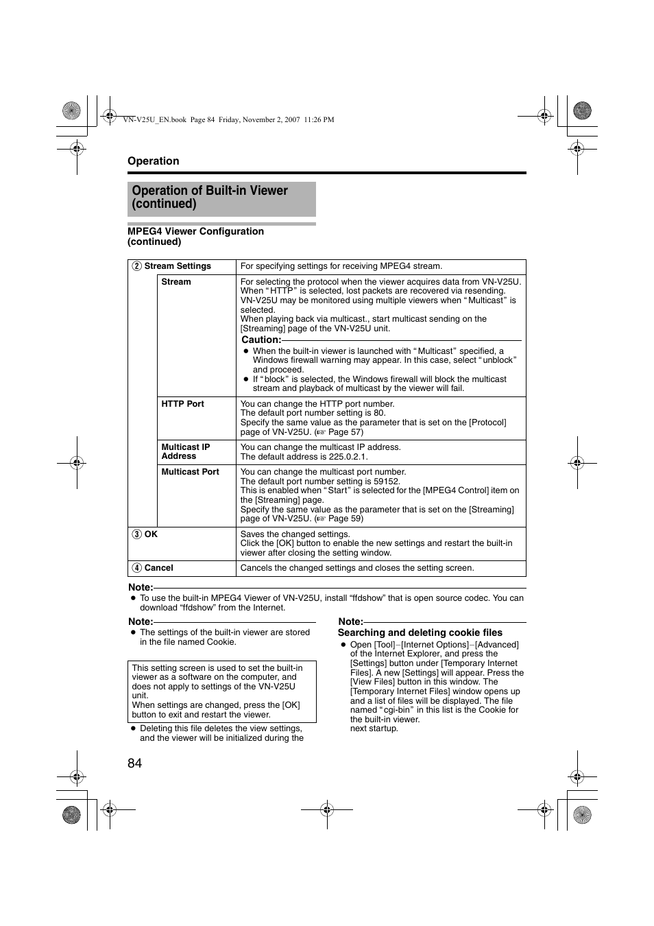 Operation of built-in viewer (continued) | JVC VN-V25U User Manual | Page 84 / 92