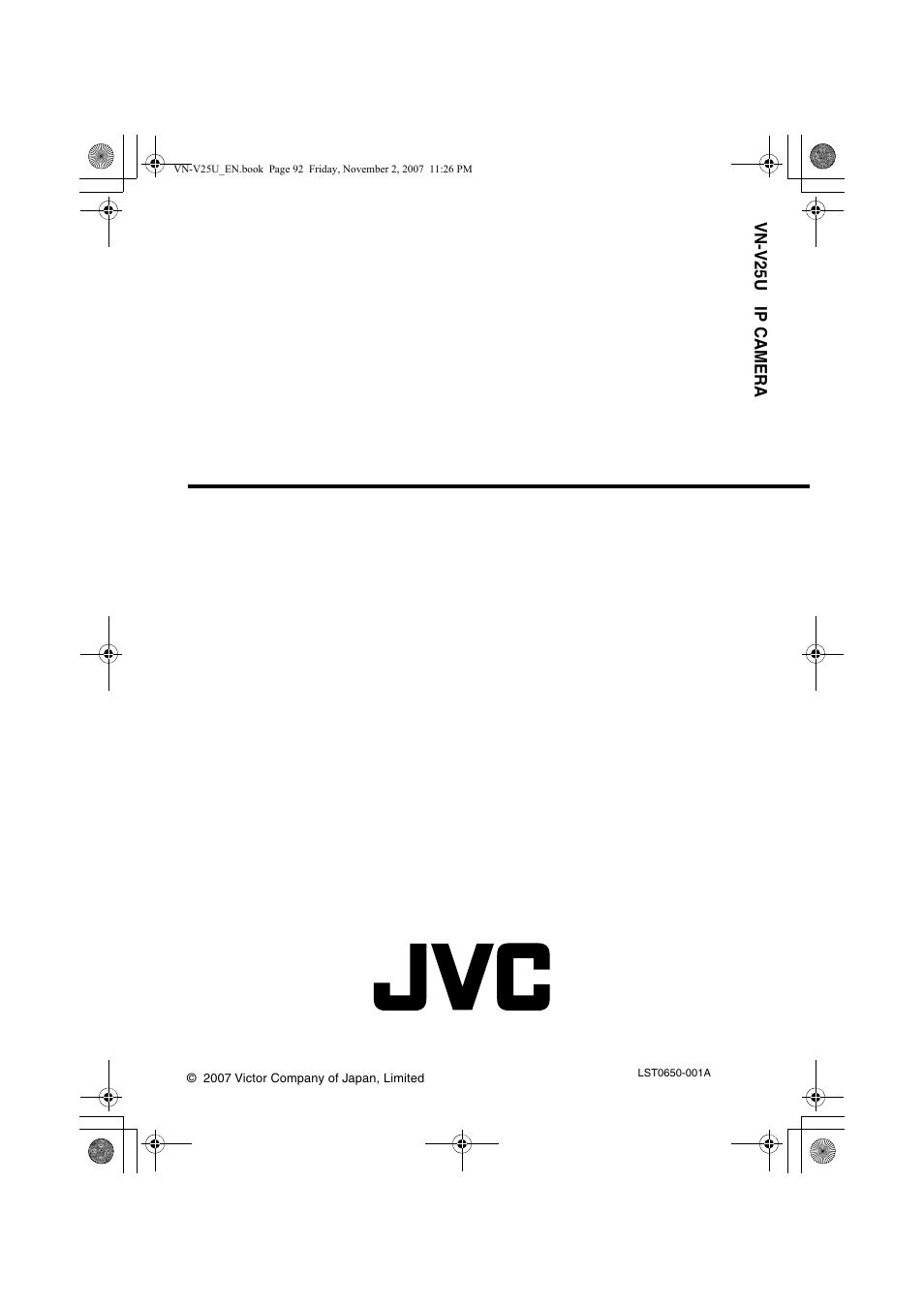 JVC VN-V25U User Manual | Page 92 / 92